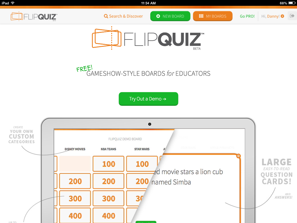 FlipQuiz.me: A Jeopardy Style Board Game Creator | Burlington High ...
