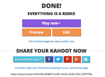 Teachers can share their quizzes with students through social networks