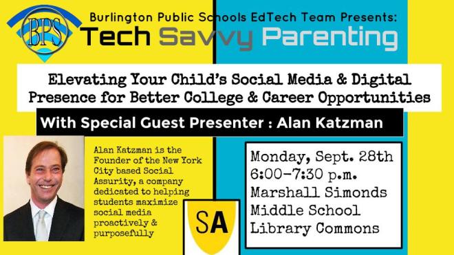 BPS Edtech Presents: September Tech Savvy Parenting Night | Burlington ...